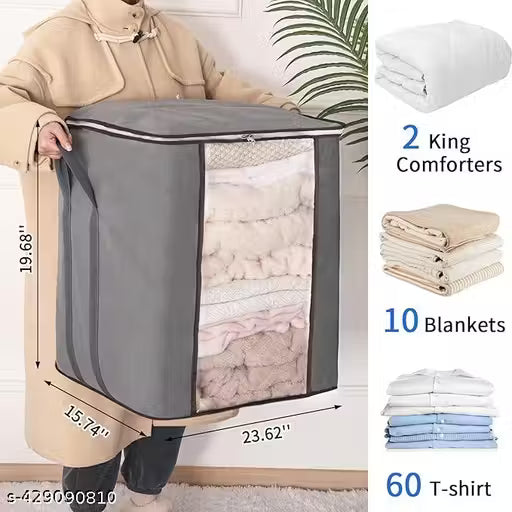 Stashly Premium Foldable Storage Bags (Set of 4)